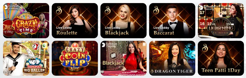 Giochi da casinò dal vivo JELLYBEAN CASINO