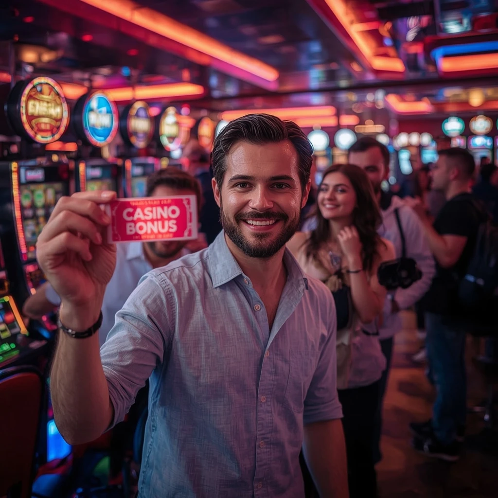 una persona con un bonus del casinò JELLYBEAN CASINO