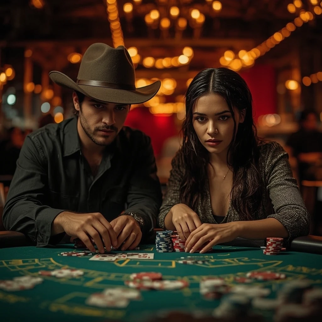 foto di due giocatori di poker JELLYBEAN CASINO